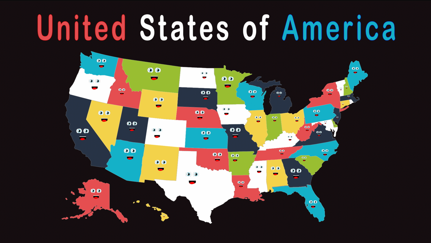 50 United States of America Coloring Sheet