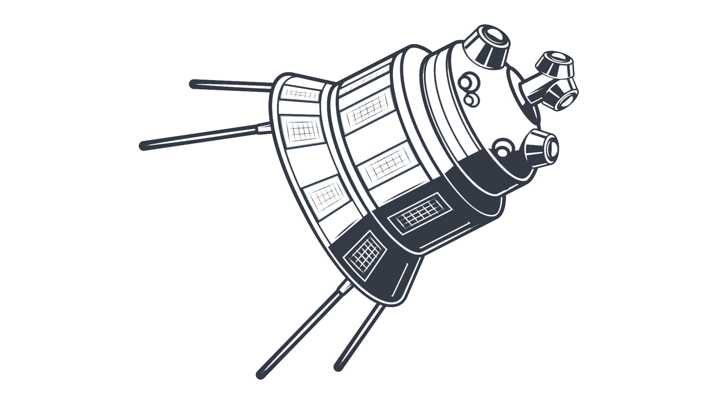 Satellite Coloring Sheet