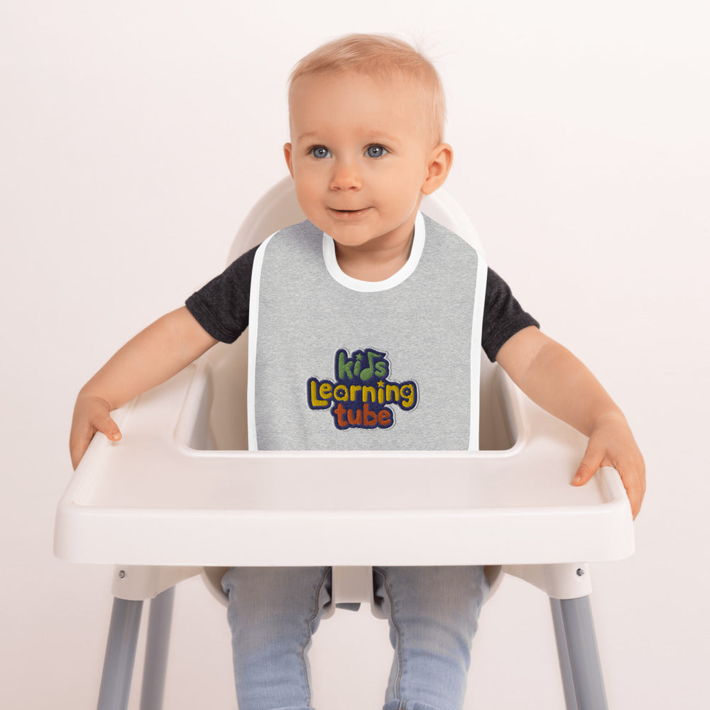 Kids Learning Tube Embroidered Baby Bib