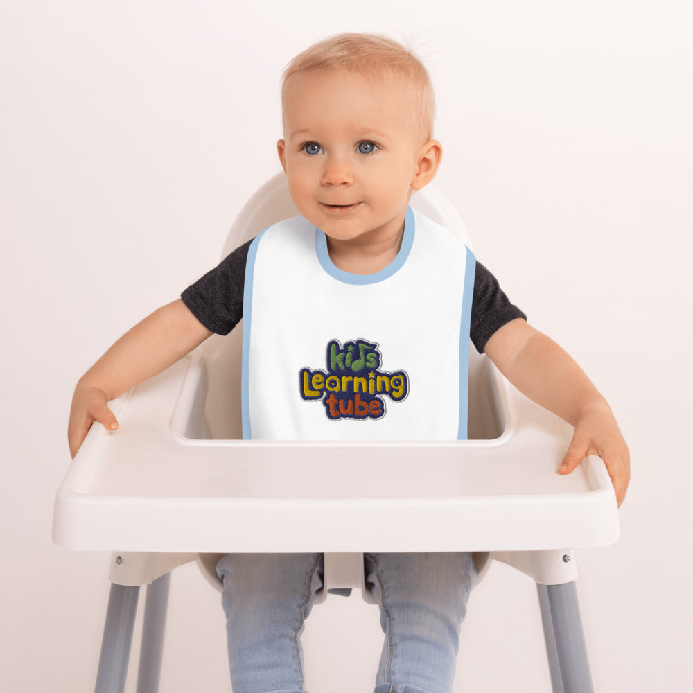 Kids Learning Tube Embroidered Baby Bib