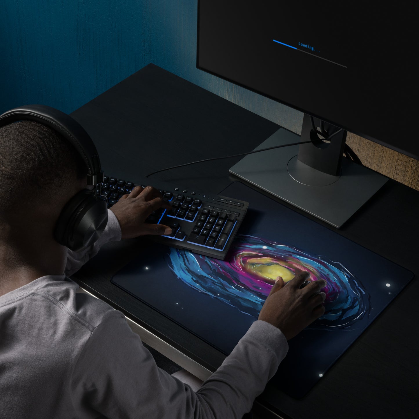 Andromeda Galaxy Gaming Mouse Pad