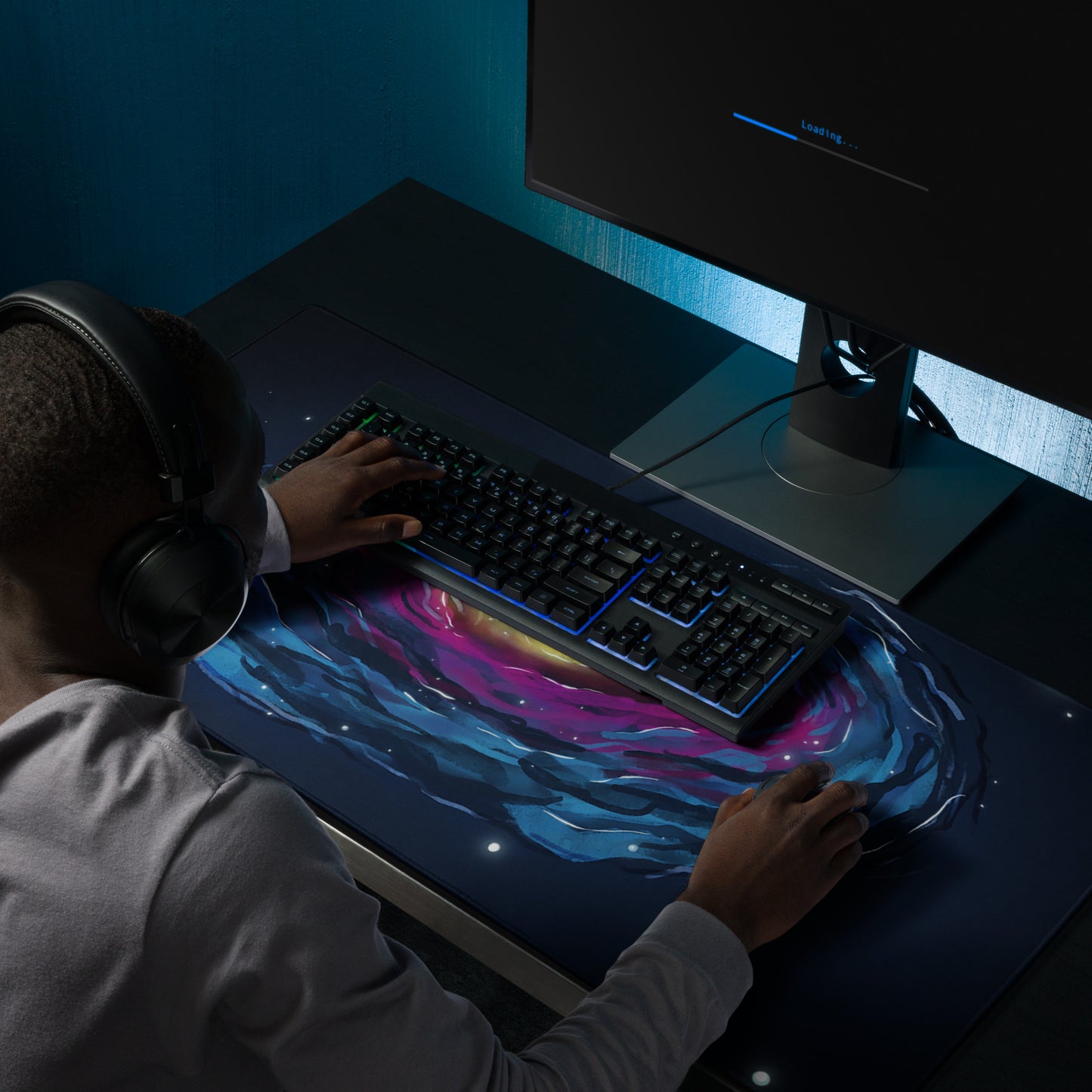 Andromeda Galaxy Gaming Mouse Pad