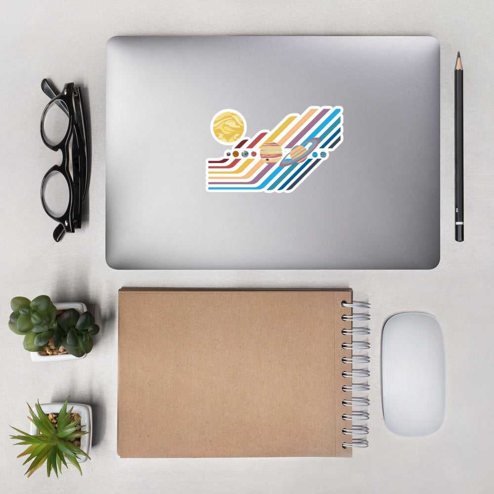 Solar System Bubble-free stickers