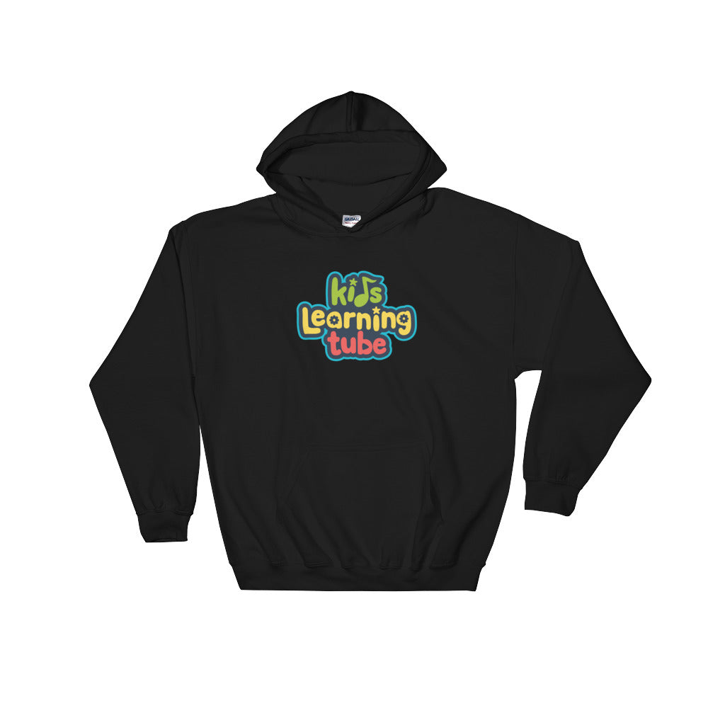 Kids Learning Tube Stacked Logo Adult Unisex Hooded Sweatshirt
