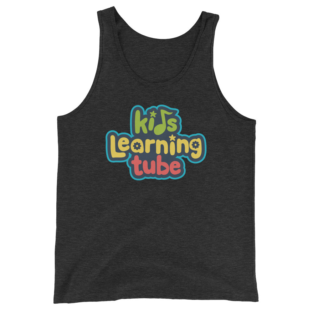Kids Learning Tube Stacked Logo Adult Unisex Tank Top