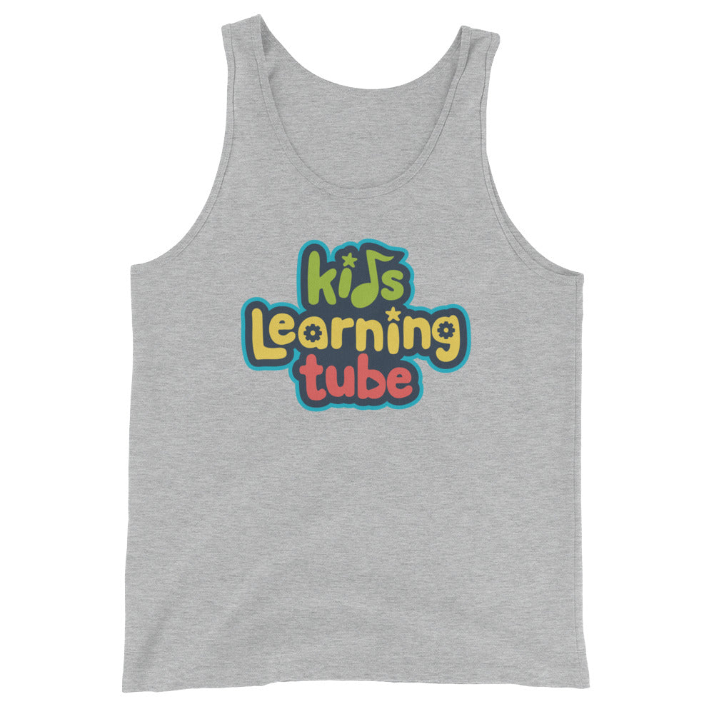 Kids Learning Tube Stacked Logo Adult Unisex Tank Top
