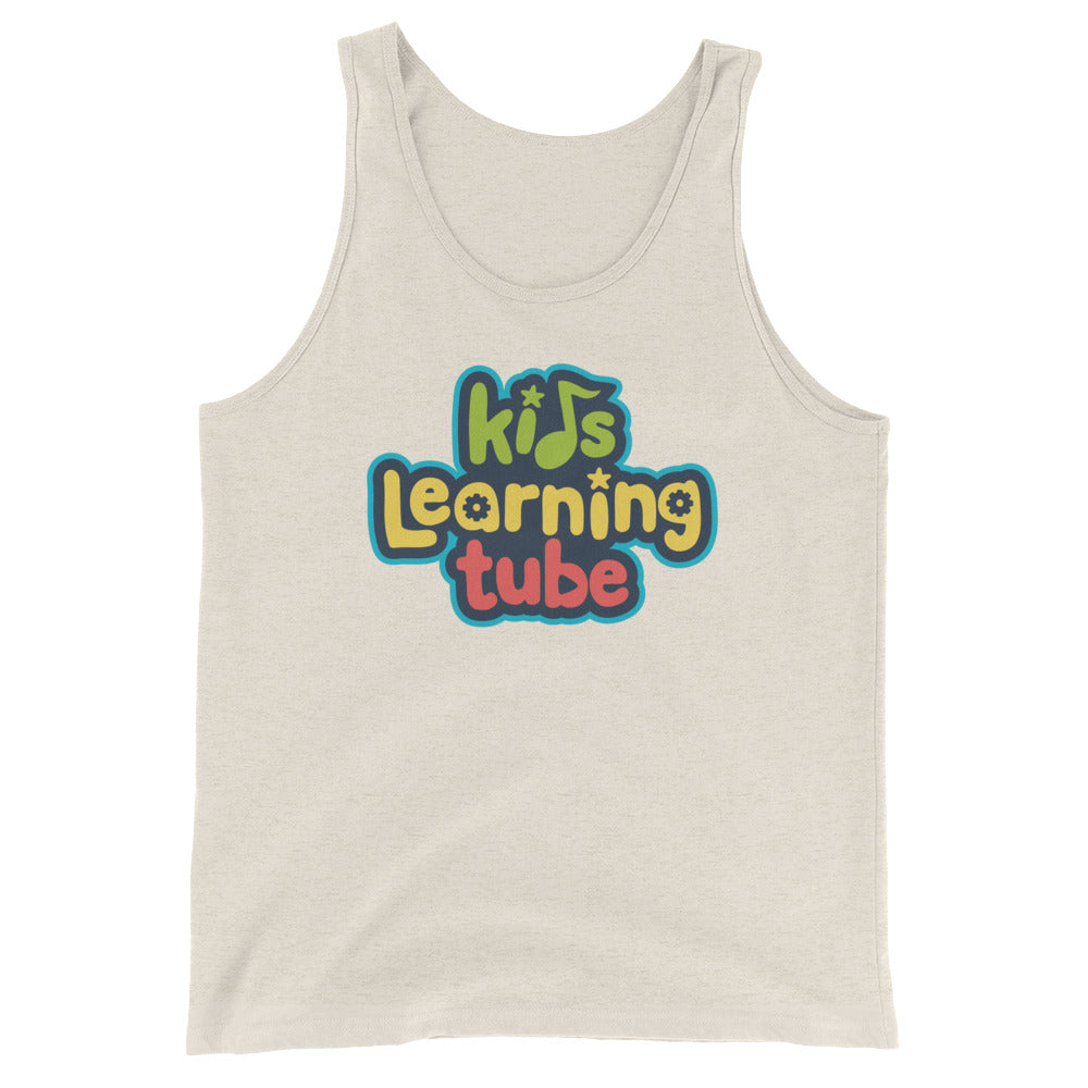 Kids Learning Tube Stacked Logo Adult Unisex Tank Top