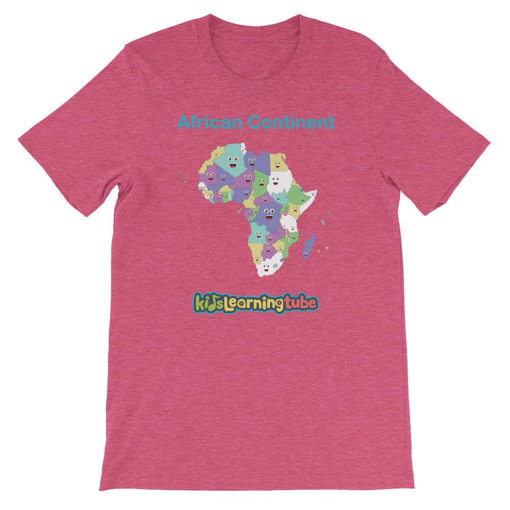 'African Continent' Adult Unisex Short Sleeve T-Shirt