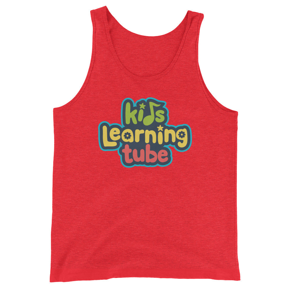 Kids Learning Tube Stacked Logo Adult Unisex Tank Top