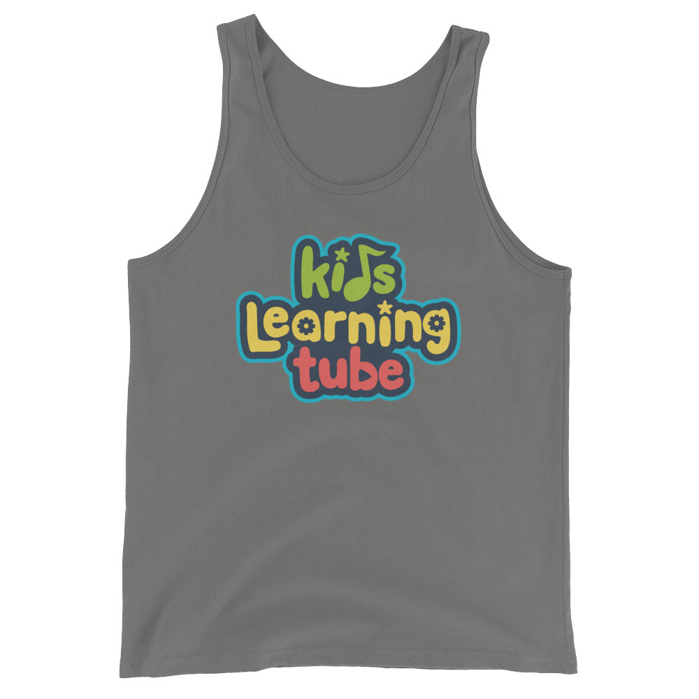 Kids Learning Tube Stacked Logo Adult Unisex Tank Top