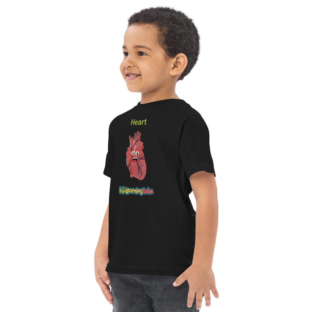 Heart - Toddler jersey t-shirt