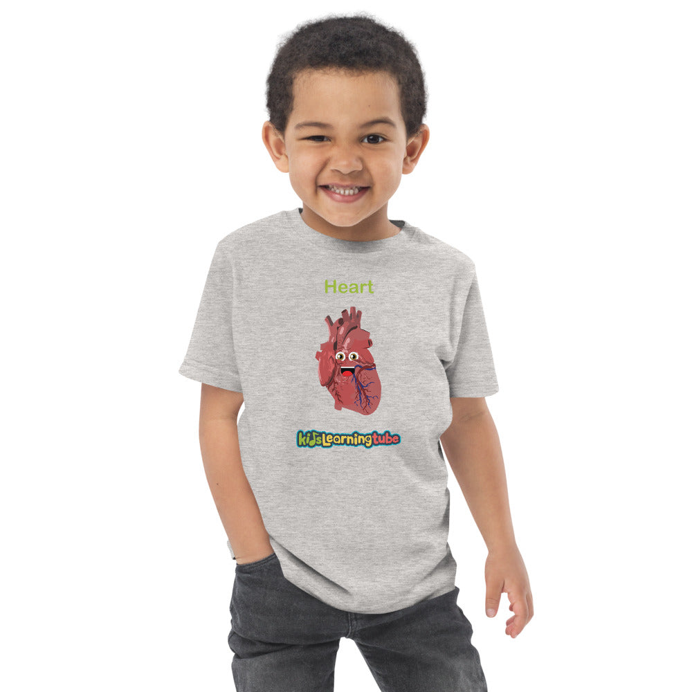 Heart - Toddler jersey t-shirt
