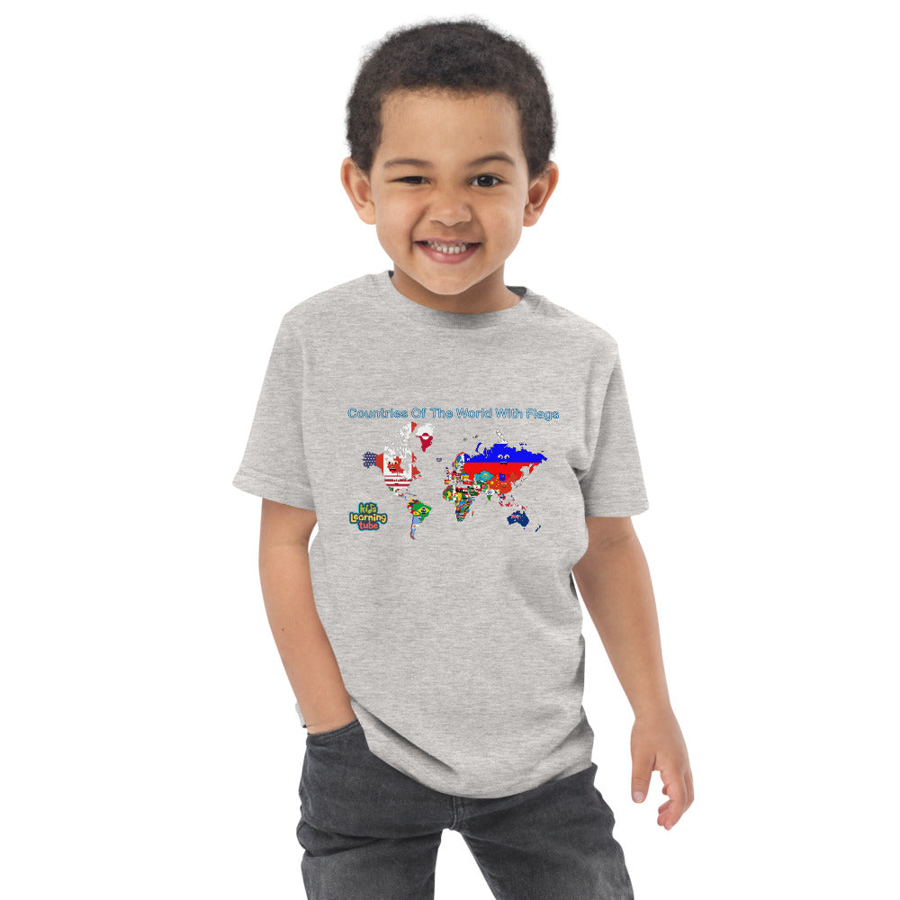 Countries of the World - Toddler jersey t-shirt