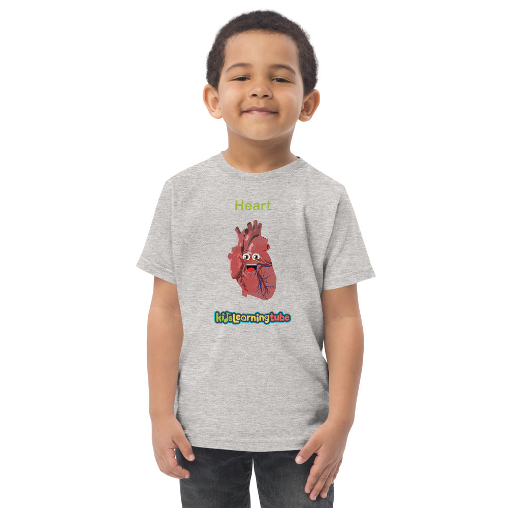Heart - Toddler jersey t-shirt