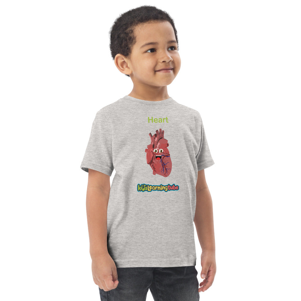 Heart - Toddler jersey t-shirt