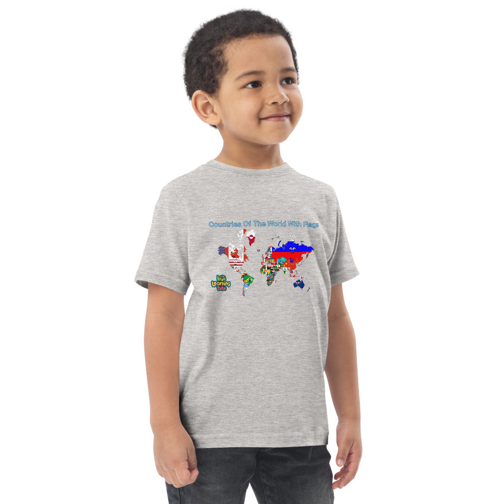 Countries of the World - Toddler jersey t-shirt