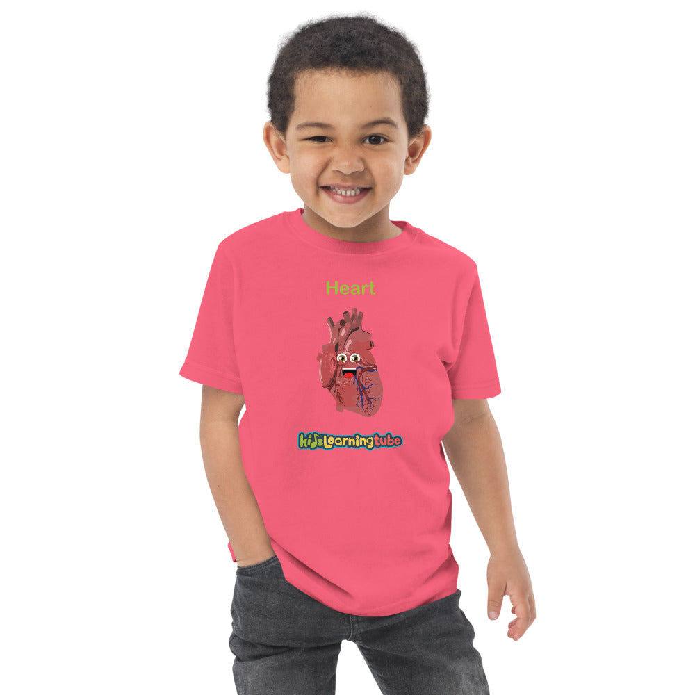 Heart - Toddler jersey t-shirt