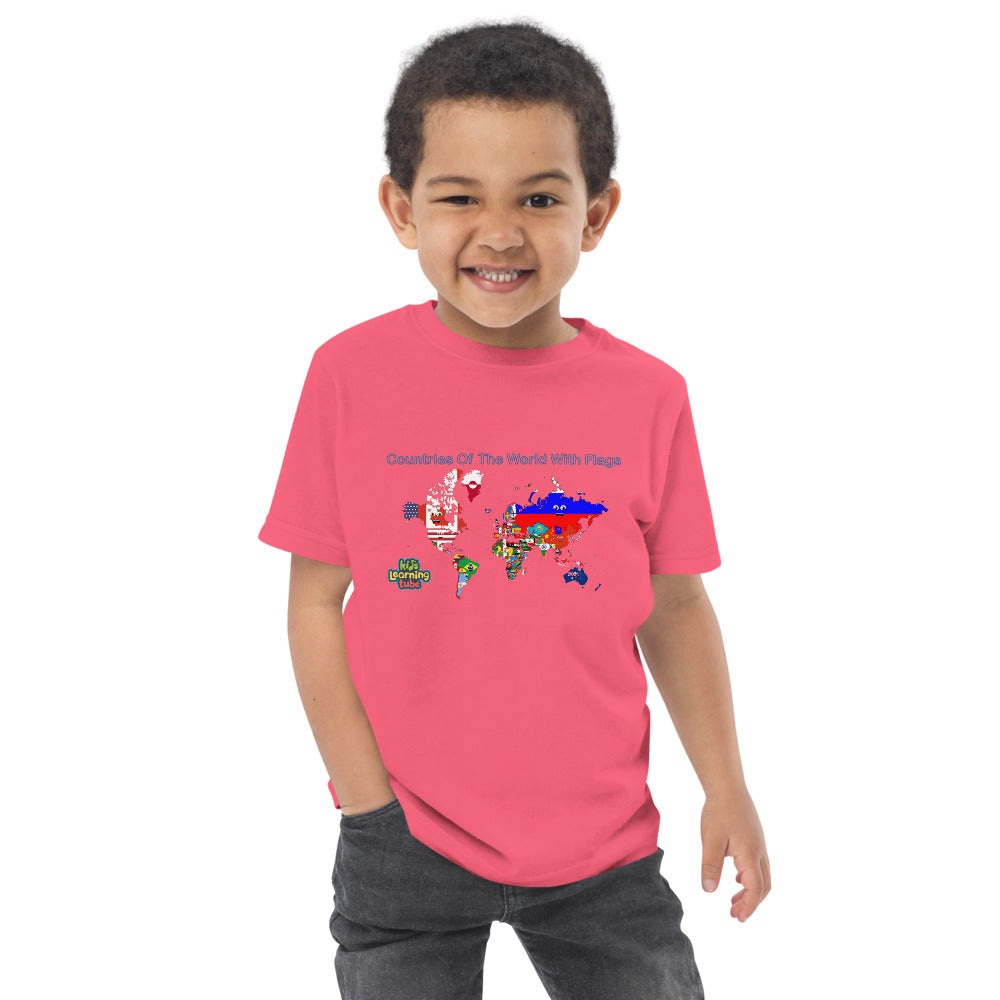Countries of the World - Toddler jersey t-shirt