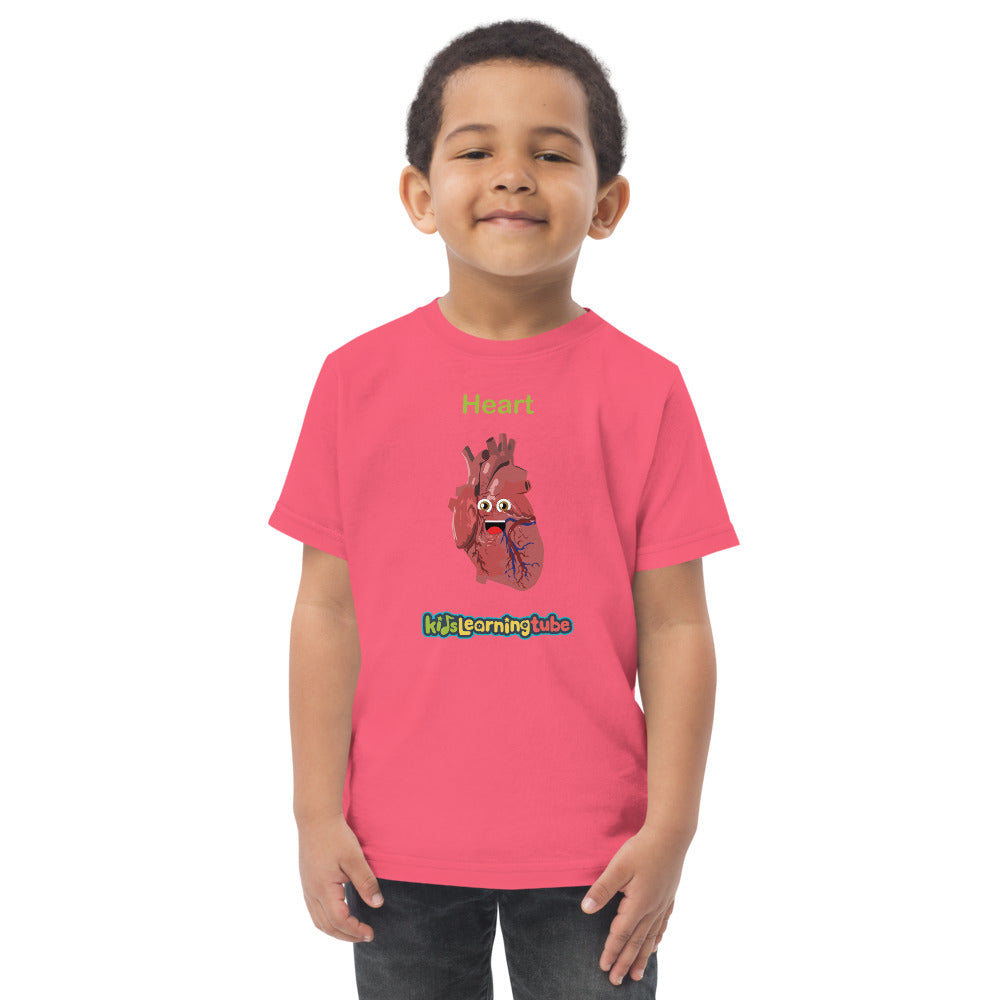 Heart - Toddler jersey t-shirt