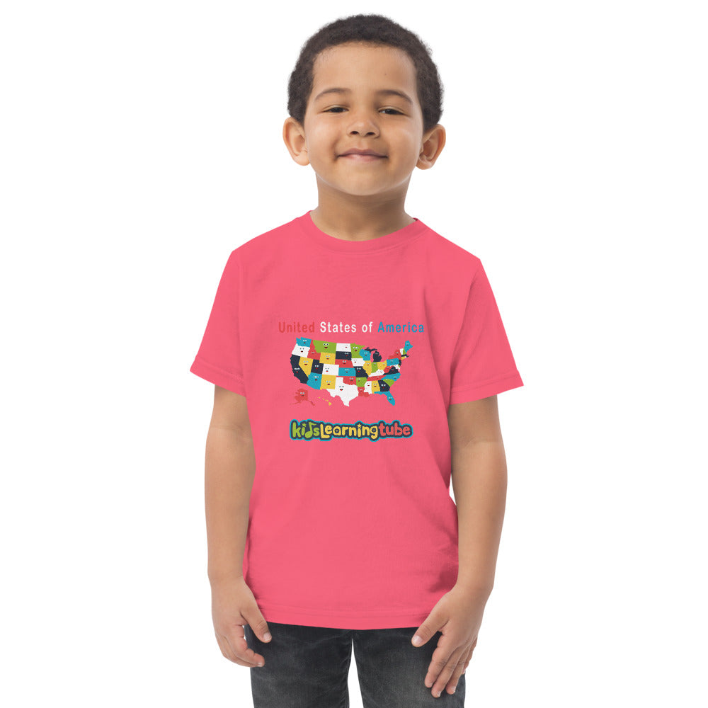 50 States - Toddler jersey t-shirt
