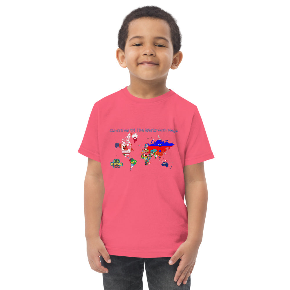 Countries of the World - Toddler jersey t-shirt