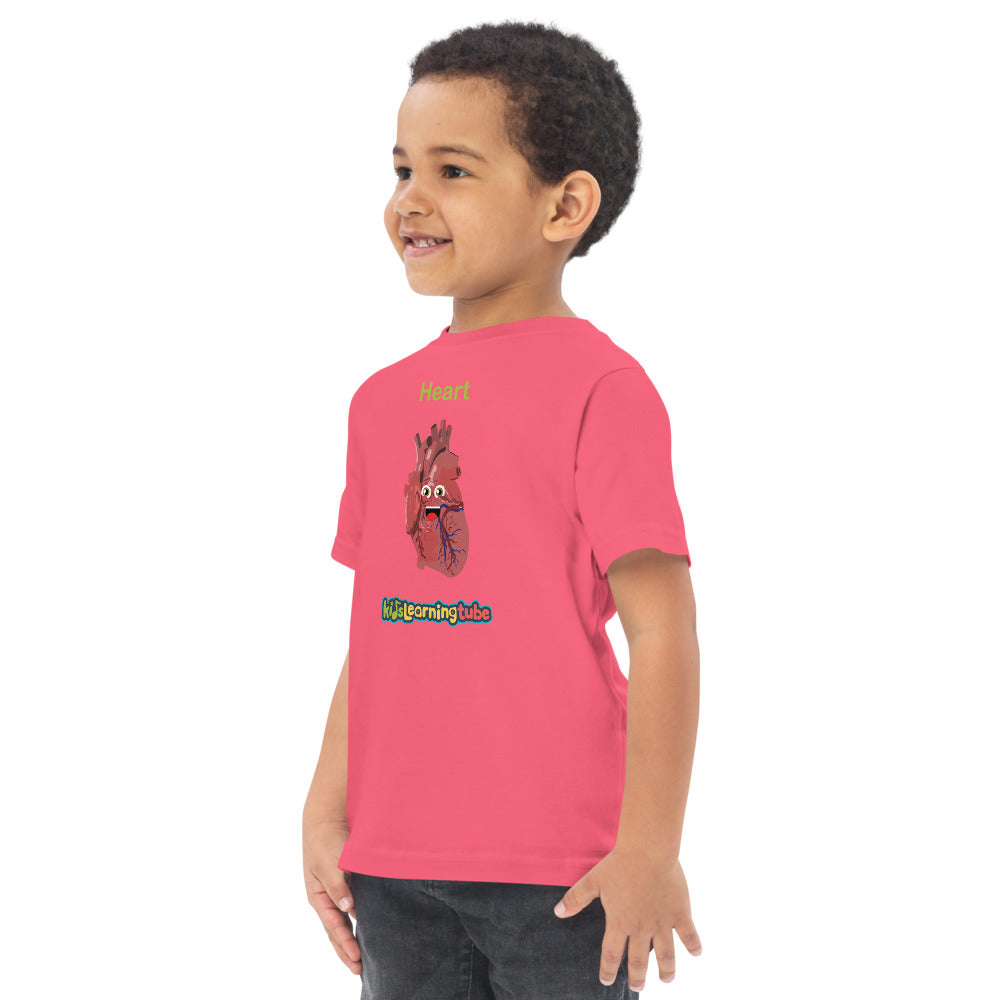 Heart - Toddler jersey t-shirt