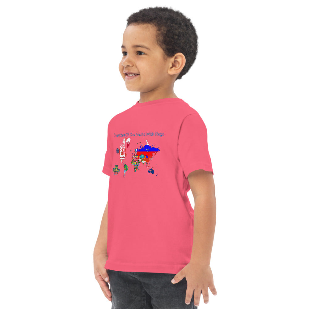 Countries of the World - Toddler jersey t-shirt