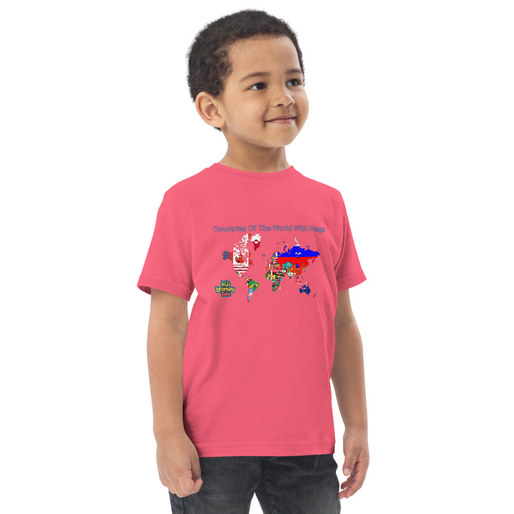 Countries of the World - Toddler jersey t-shirt