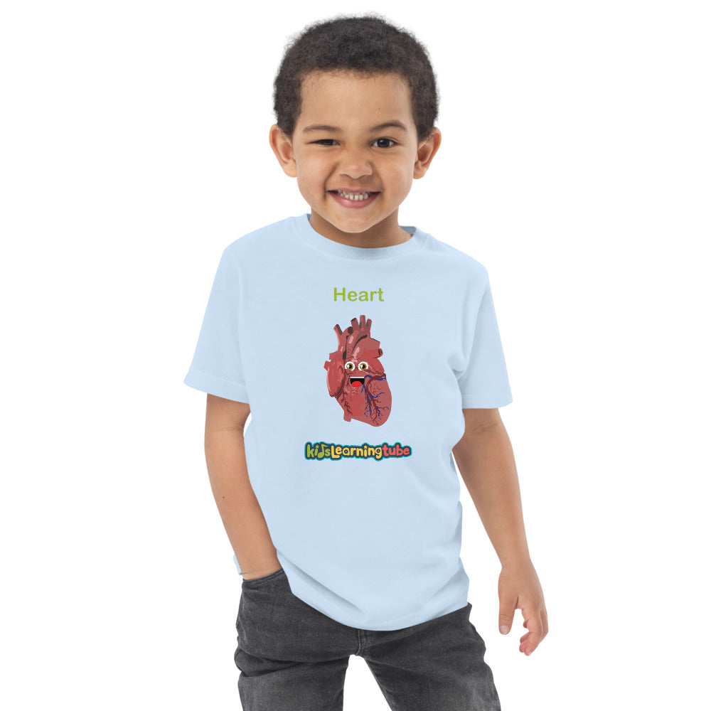 Heart - Toddler jersey t-shirt