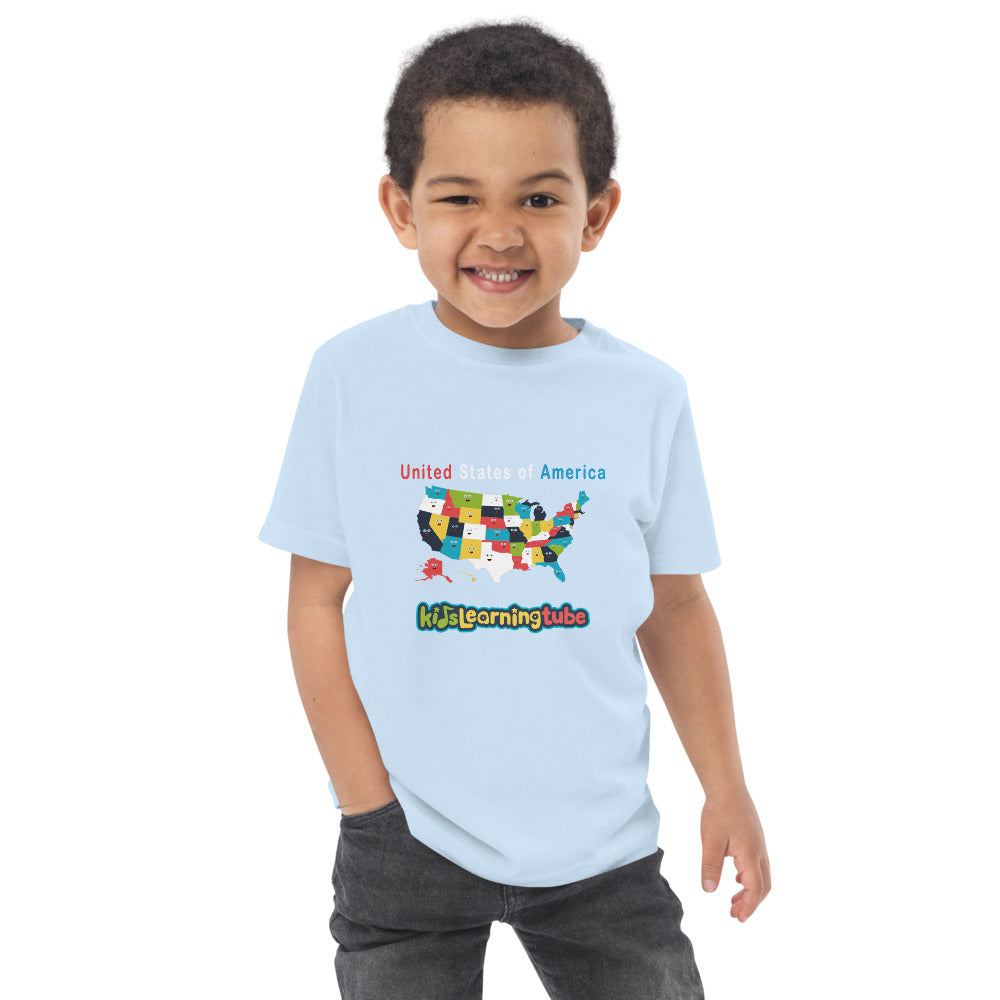 50 States - Toddler jersey t-shirt