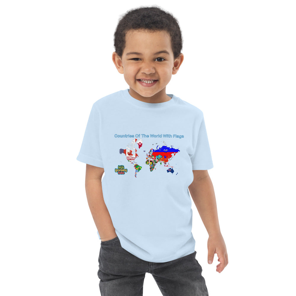 Countries of the World - Toddler jersey t-shirt