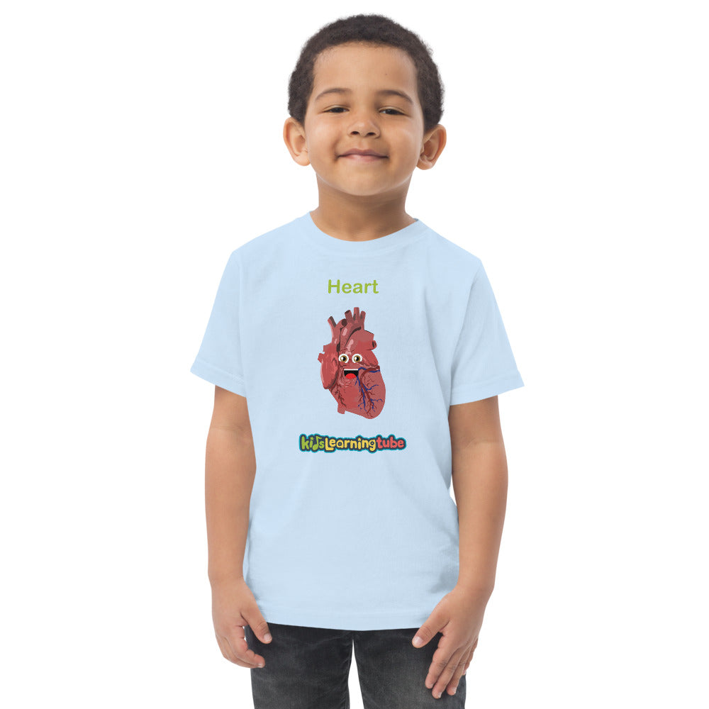 Heart - Toddler jersey t-shirt