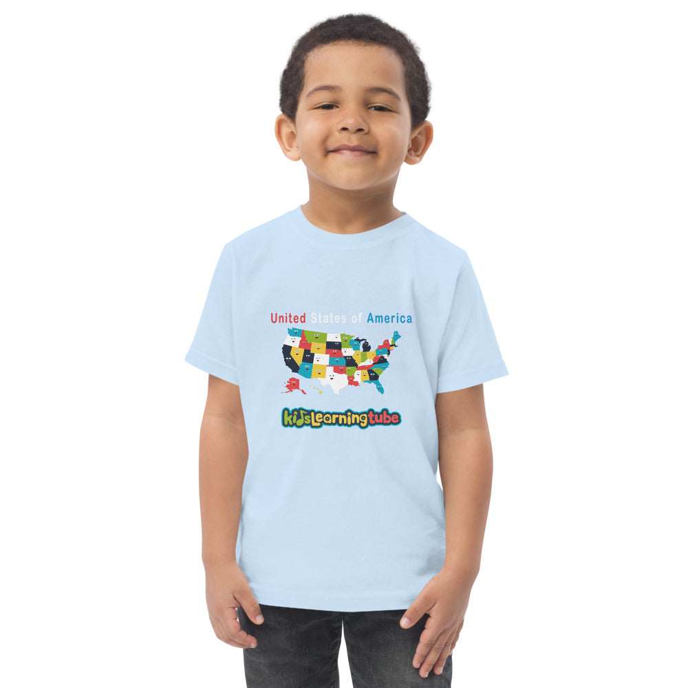 50 States - Toddler jersey t-shirt