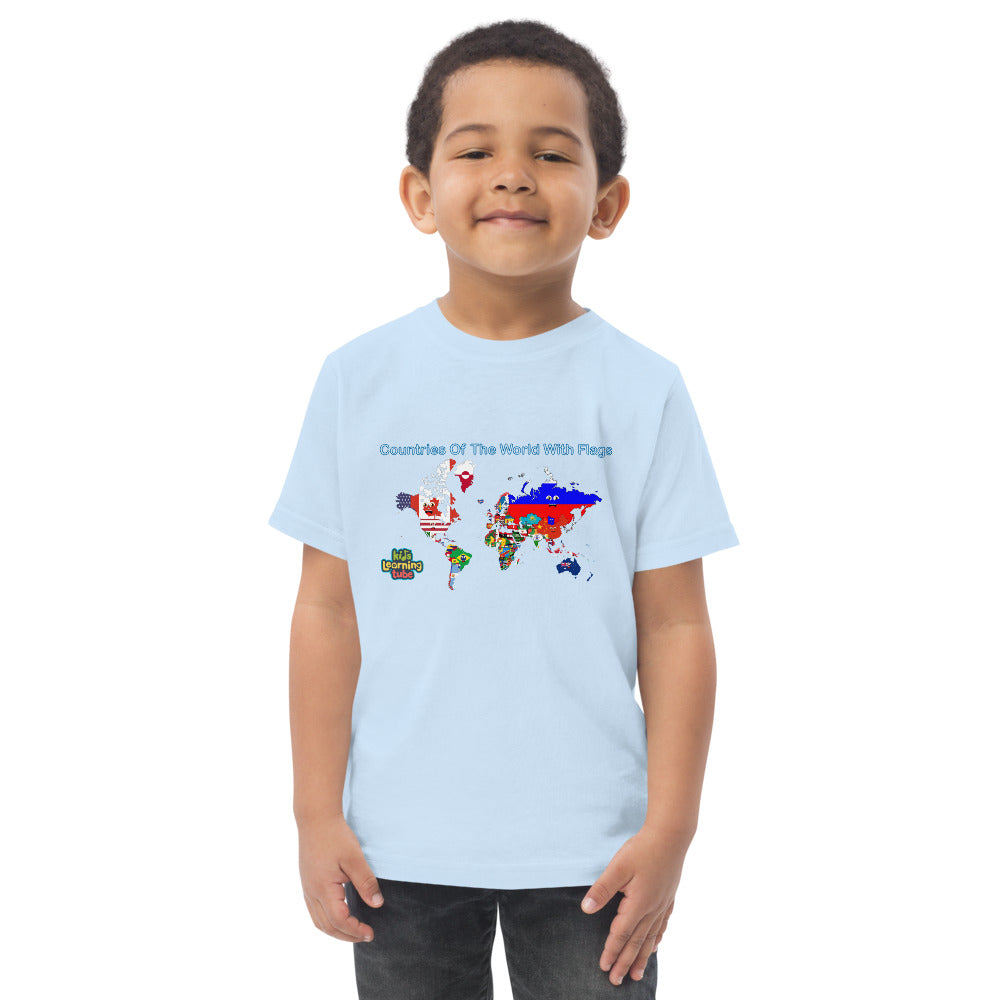 Countries of the World - Toddler jersey t-shirt
