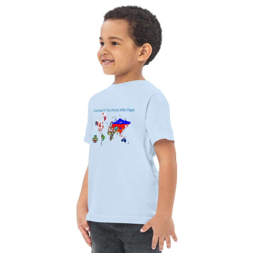 Countries of the World - Toddler jersey t-shirt