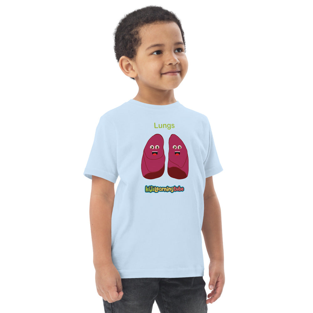 Lungs - Toddler jersey t-shirt