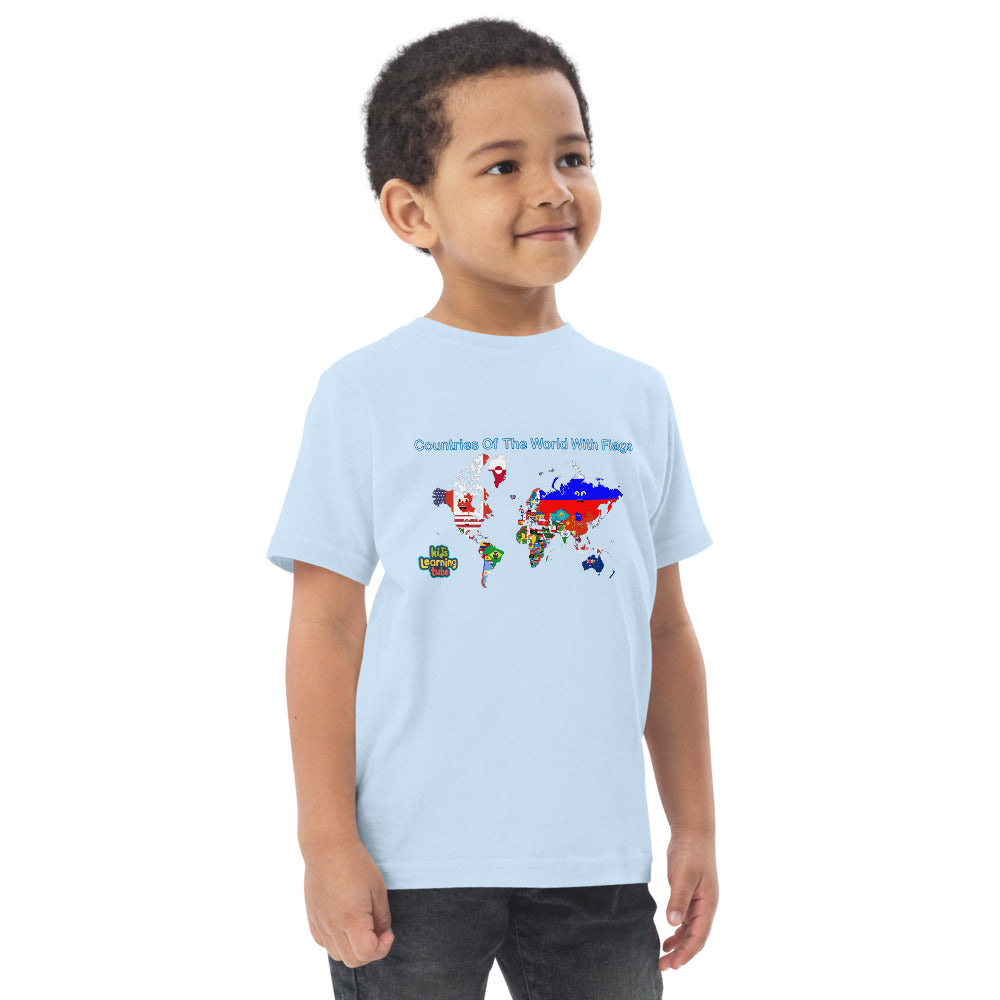 Countries of the World - Toddler jersey t-shirt