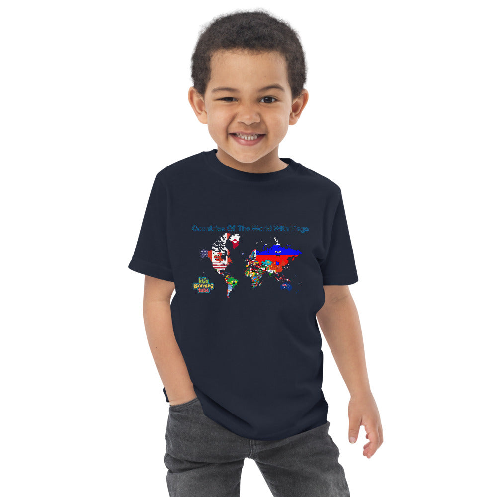 Countries of the World - Toddler jersey t-shirt