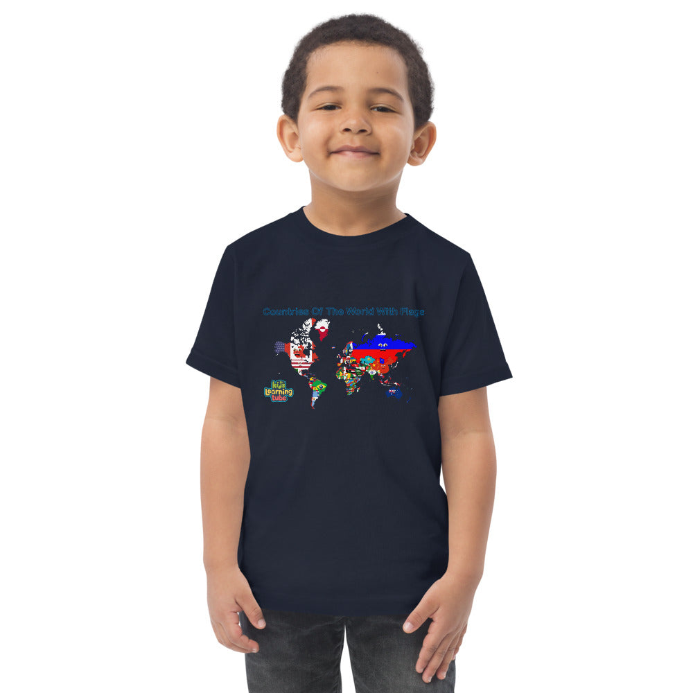 Countries of the World - Toddler jersey t-shirt