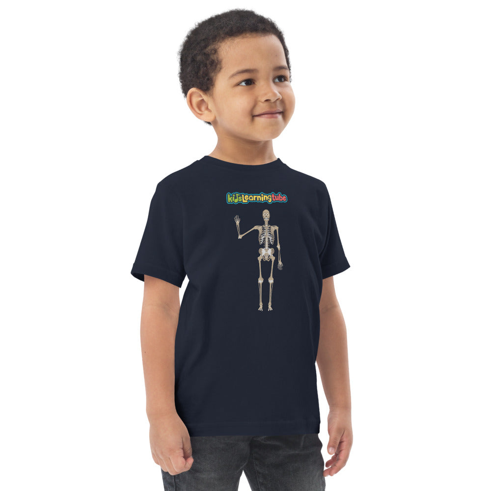 Skeleton - Toddler jersey t-shirt
