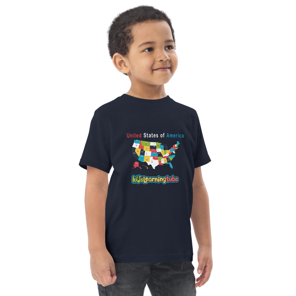 50 States - Toddler jersey t-shirt