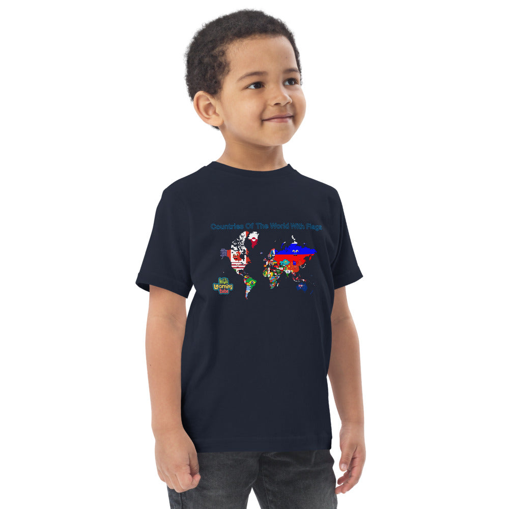 Countries of the World - Toddler jersey t-shirt