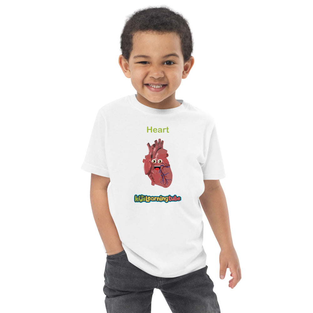 Heart - Toddler jersey t-shirt