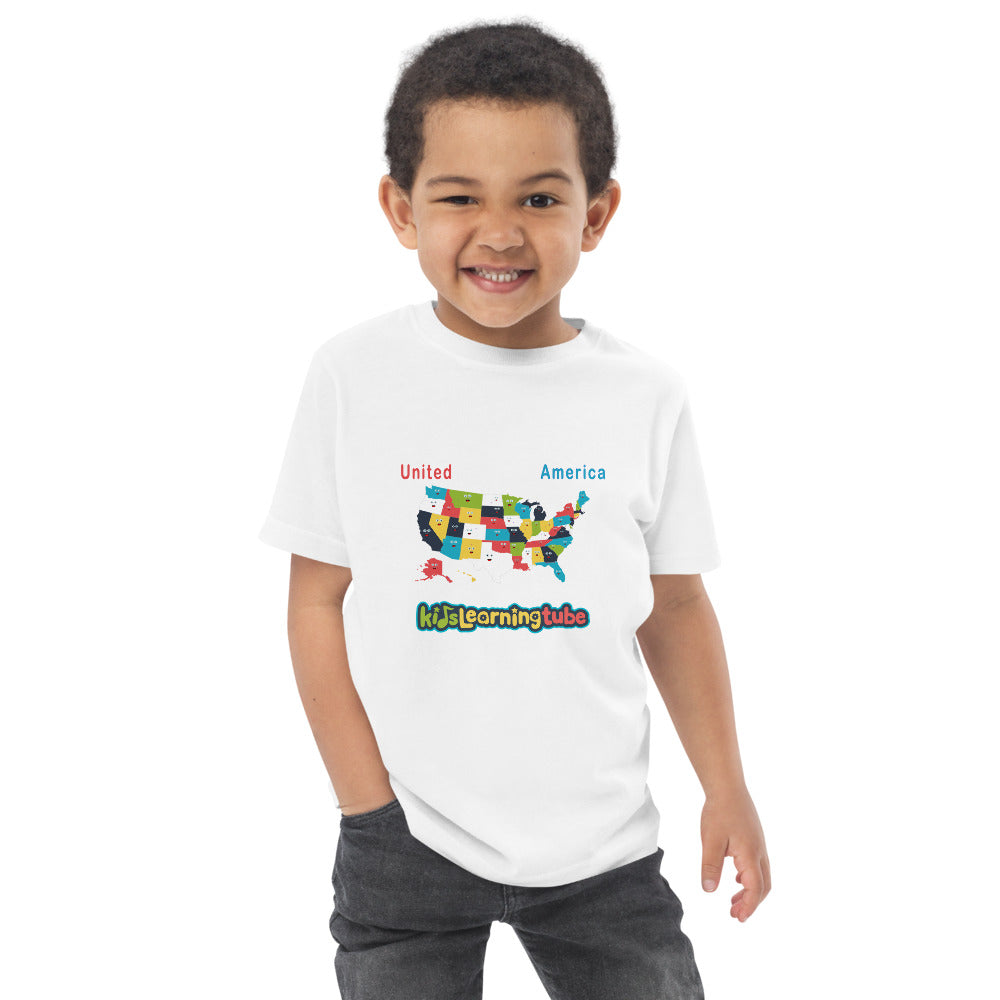 50 States - Toddler jersey t-shirt