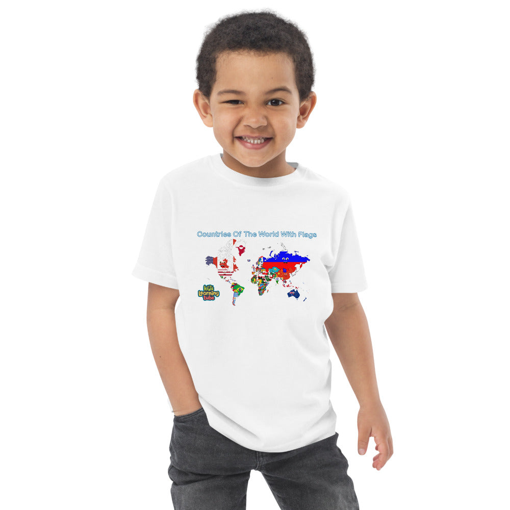 Countries of the World - Toddler jersey t-shirt