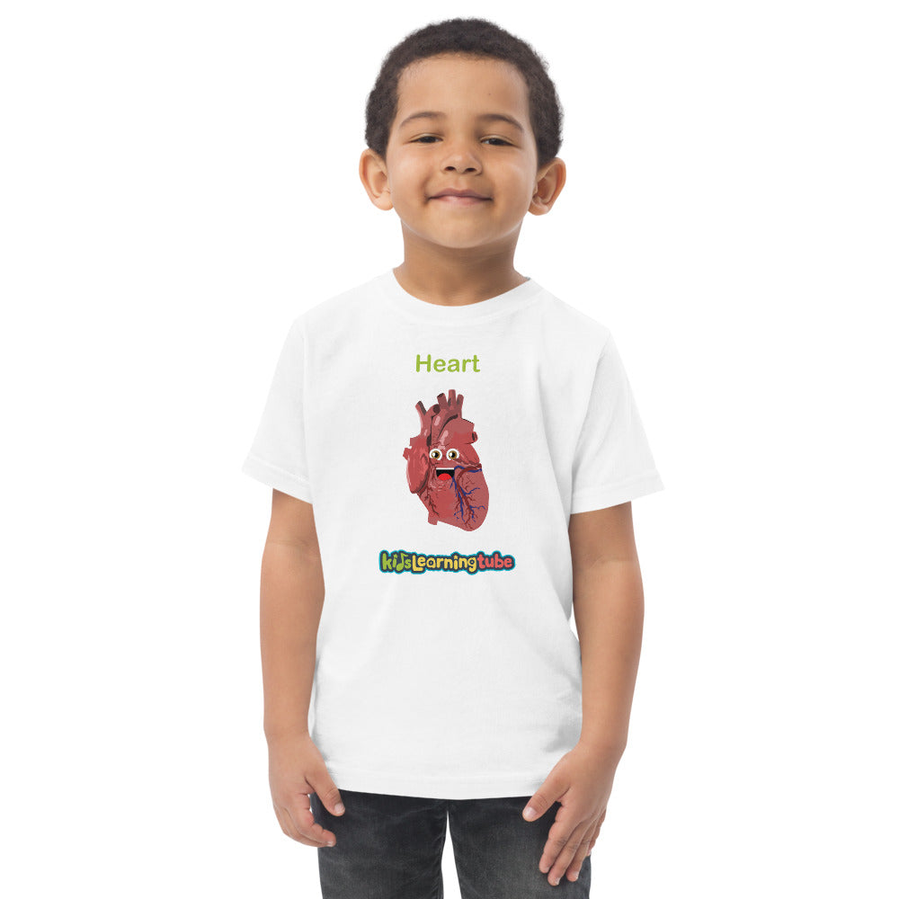 Heart - Toddler jersey t-shirt
