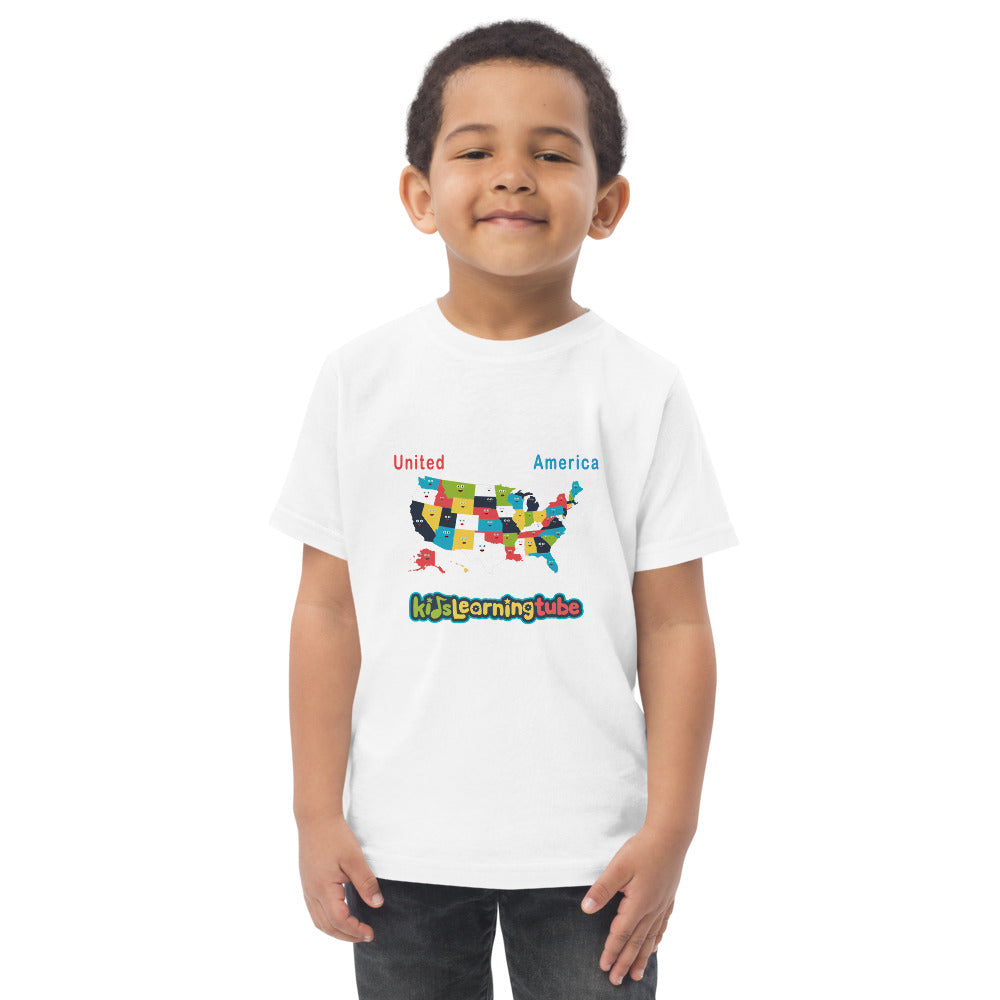 50 States - Toddler jersey t-shirt