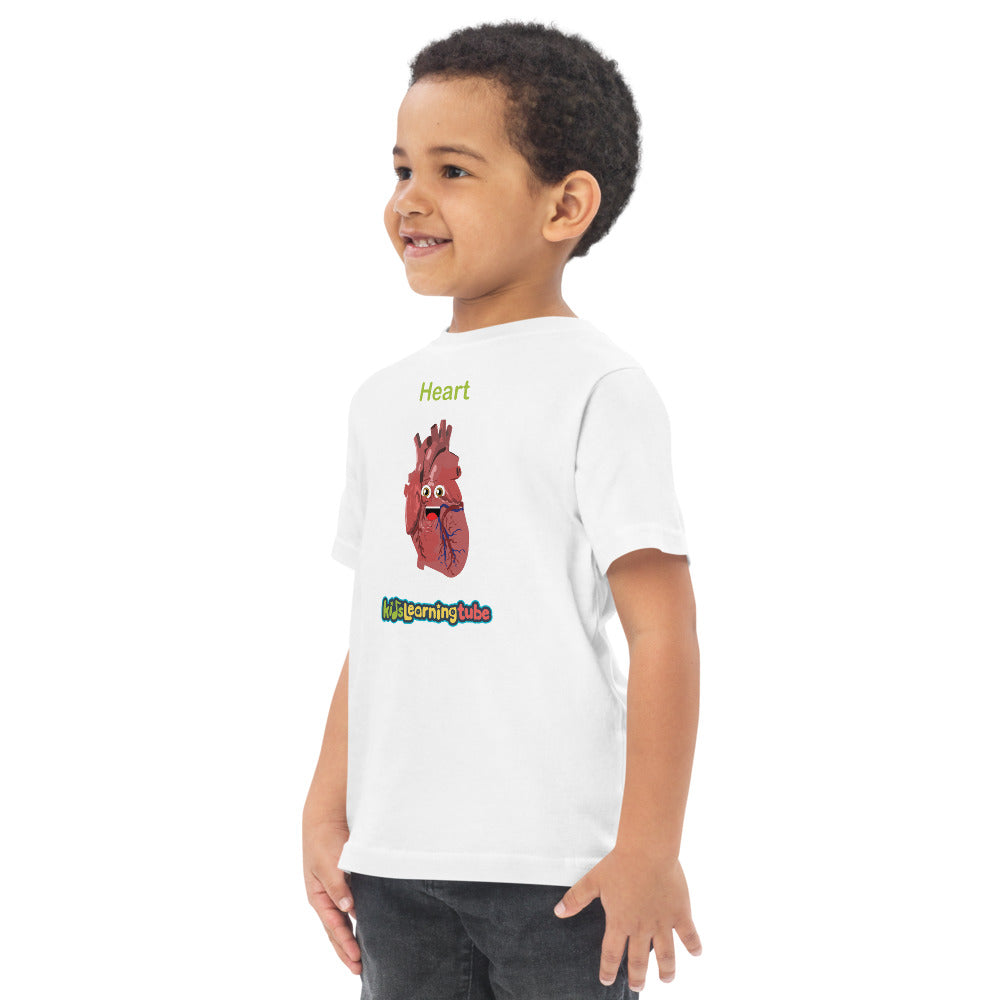 Heart - Toddler jersey t-shirt