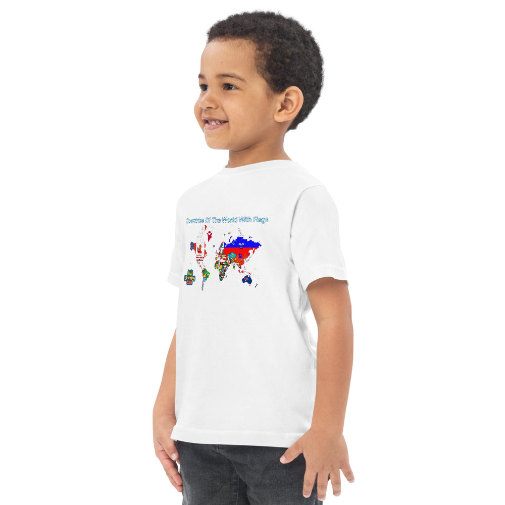 Countries of the World - Toddler jersey t-shirt