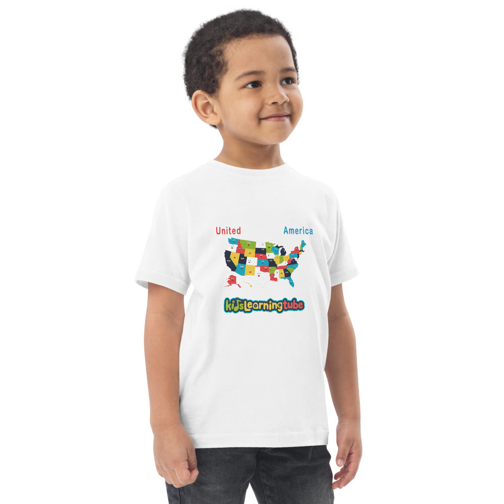 50 States - Toddler jersey t-shirt
